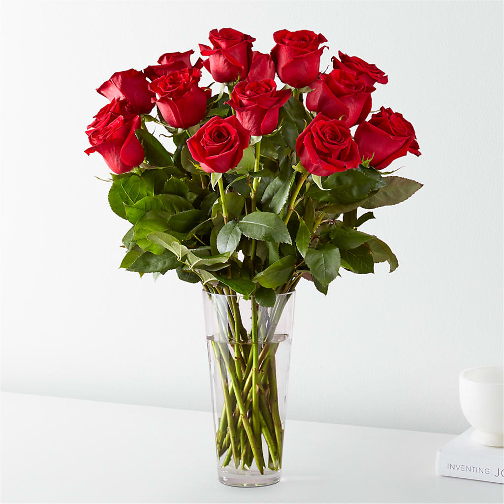 Long Stem Red Rose Bouquet – Rhonda Wolke Designs, Ottawa OH