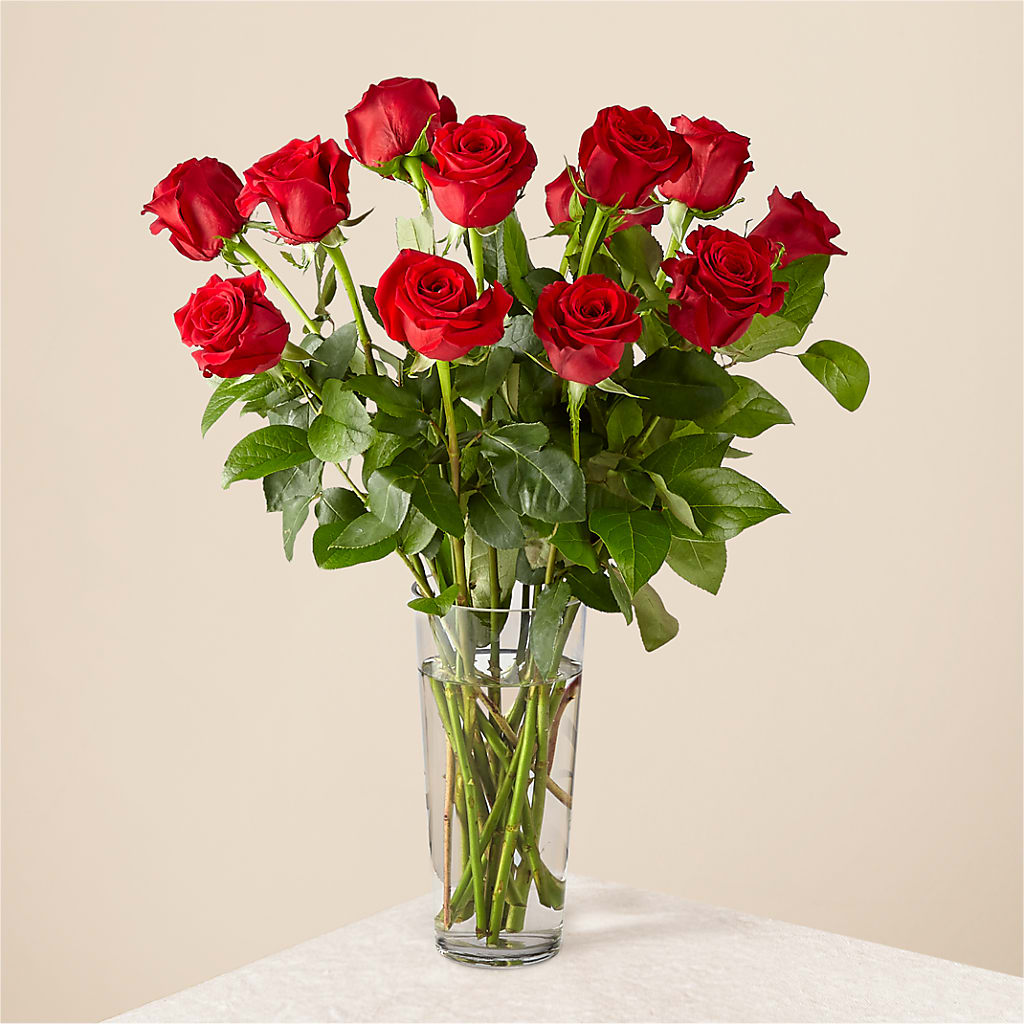 Long Stem Red Rose Bouquet – Rhonda Wolke Designs, Ottawa OH