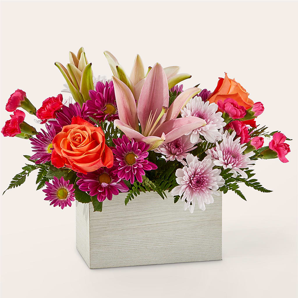 Light of My Life Box Bouquet – Rhonda Wolke Designs, Ottawa OH