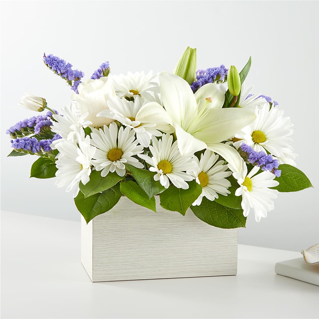 Beyond Blue Box Bouquet – Rhonda Wolke Designs, Ottawa OH