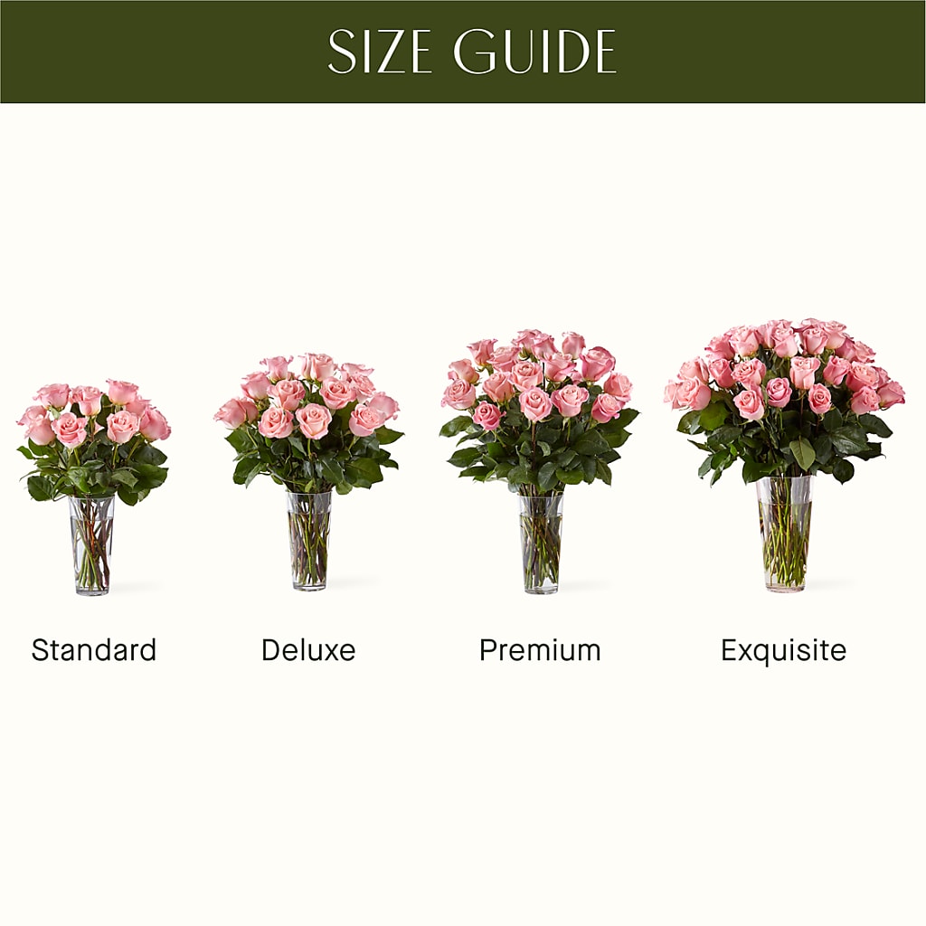 Long Stem Pink Rose Bouquet – Rhonda Wolke Designs, Ottawa OH