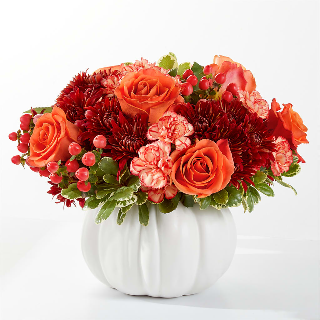 Autumn Air Pumpkin Bouquet – Rhonda Wolke Designs, Ottawa OH