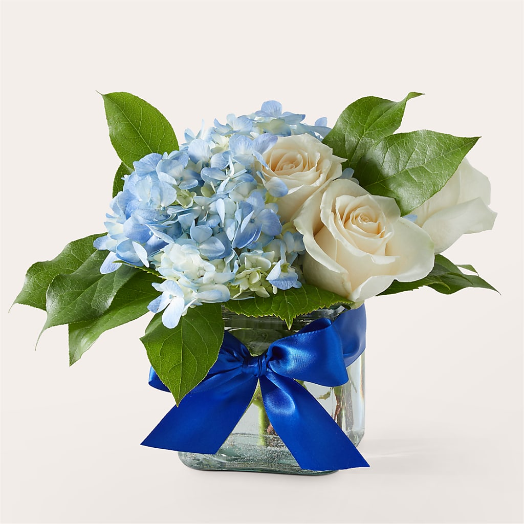 Sky Blue Delight Bouquet – Rhonda Wolke Designs, Ottawa OH