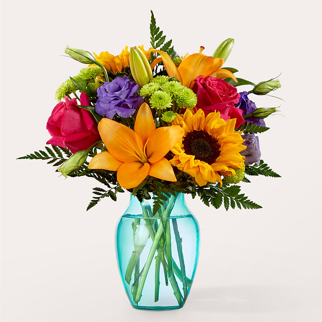 Double Rainbow Bouquet – Rhonda Wolke Designs, Ottawa OH