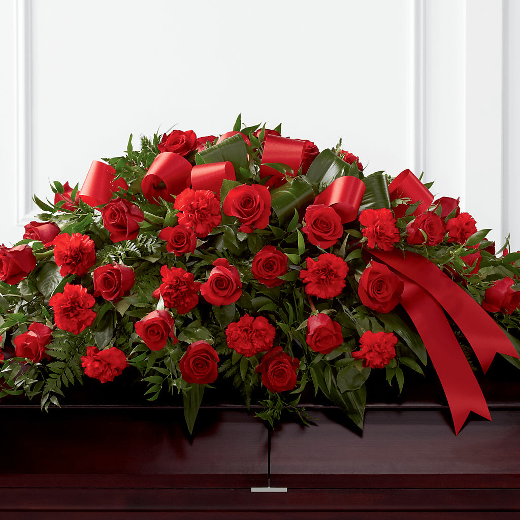 Tribute of Life Casket Spray – Rhonda Wolke Designs, Ottawa OH