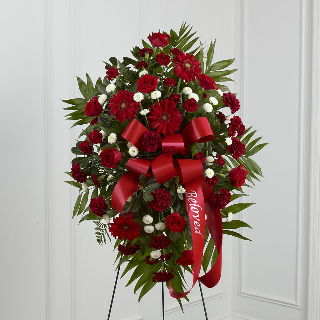 Treasured Memories Standing Spray – Rhonda Wolke Designs, Ottawa OH