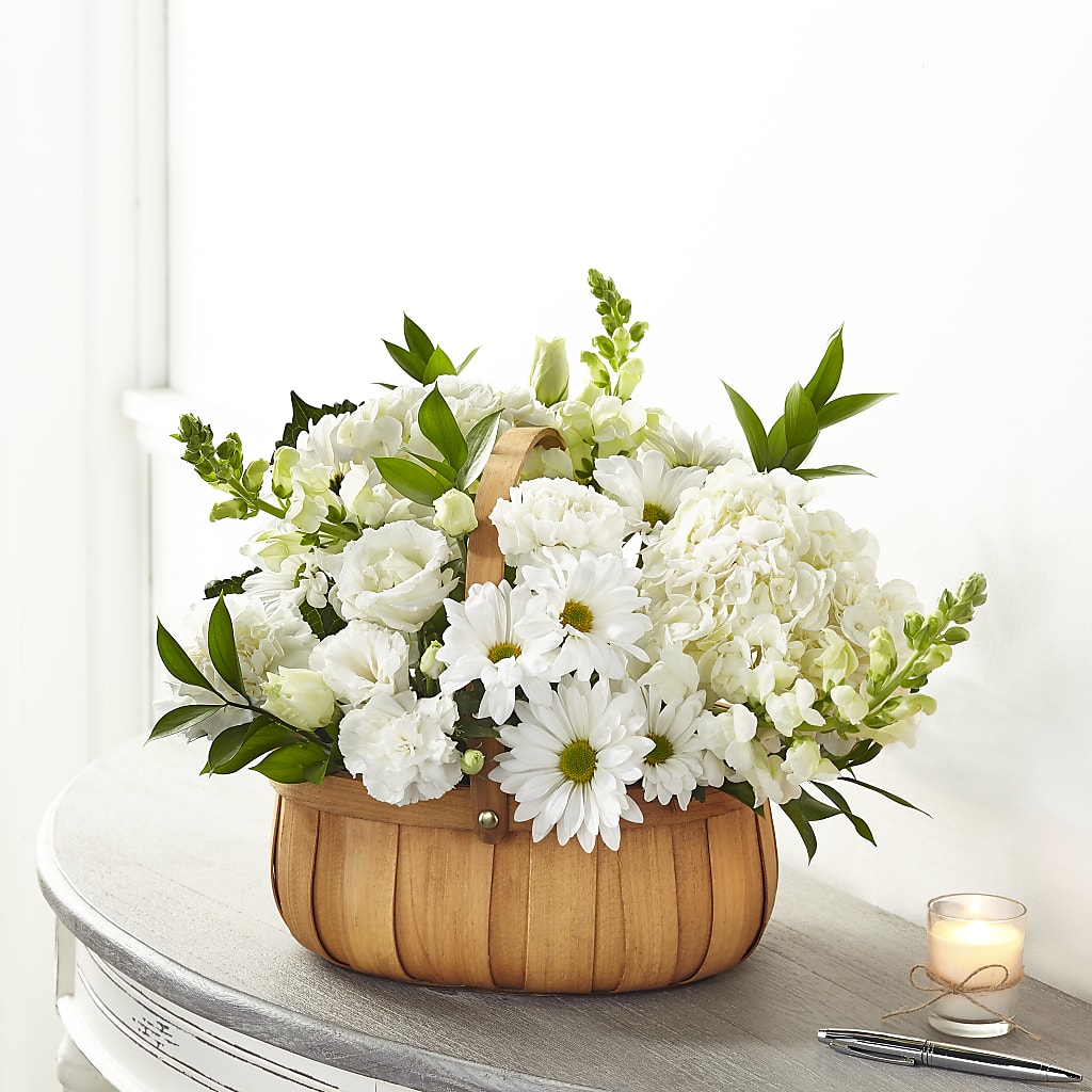 Pure Ivory Basket – Rhonda Wolke Designs, Ottawa OH