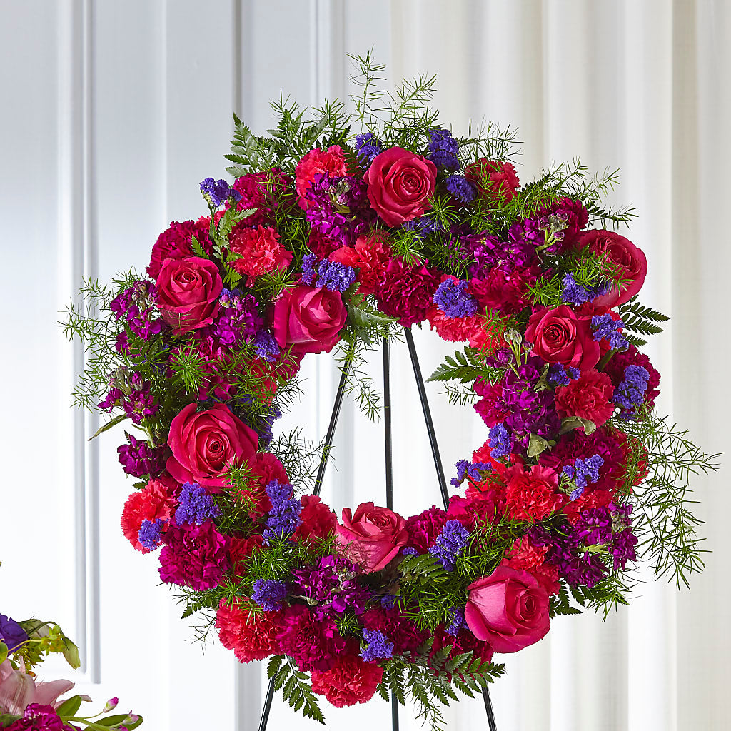 Calming Colors Wreath – Rhonda Wolke Designs, Ottawa OH