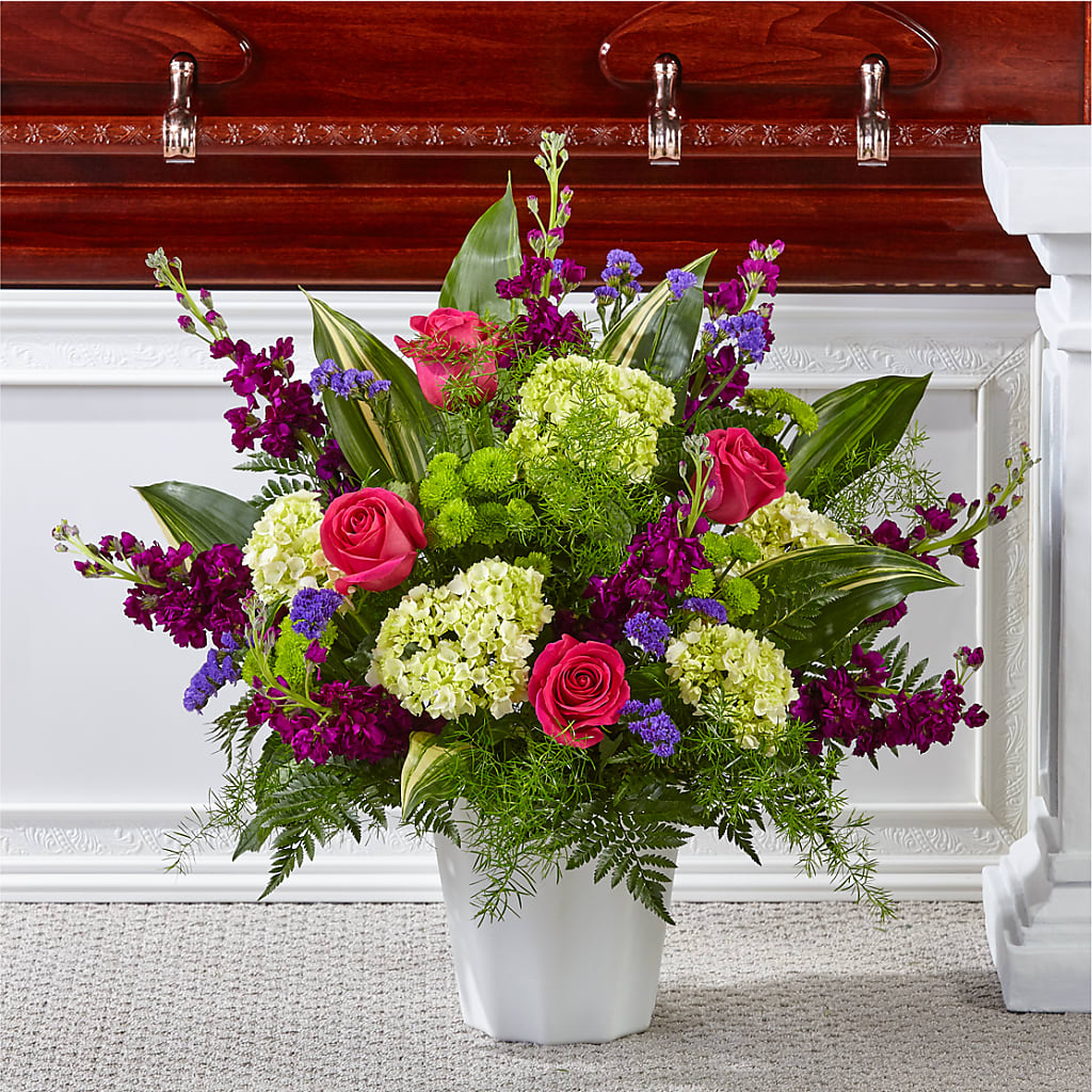 Beautiful Horizons Floor Basket – Rhonda Wolke Designs, Ottawa OH