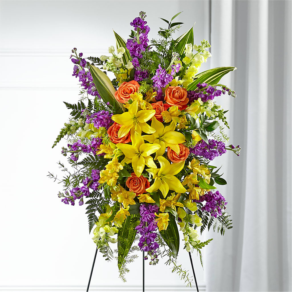 Thoughtful Prayers Standing Spray – Rhonda Wolke Designs, Ottawa OH