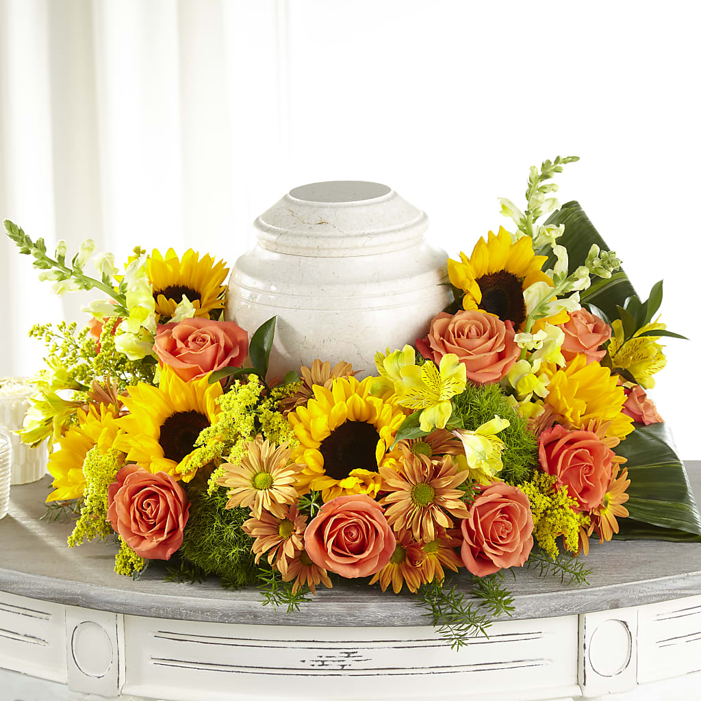 Faithful Sunflower Cremation Adornment – Rhonda Wolke Designs, Ottawa OH