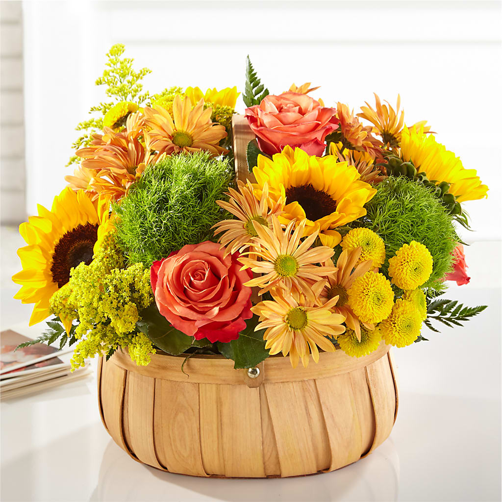 Harvest Sunflower Basket – Rhonda Wolke Designs, Ottawa OH