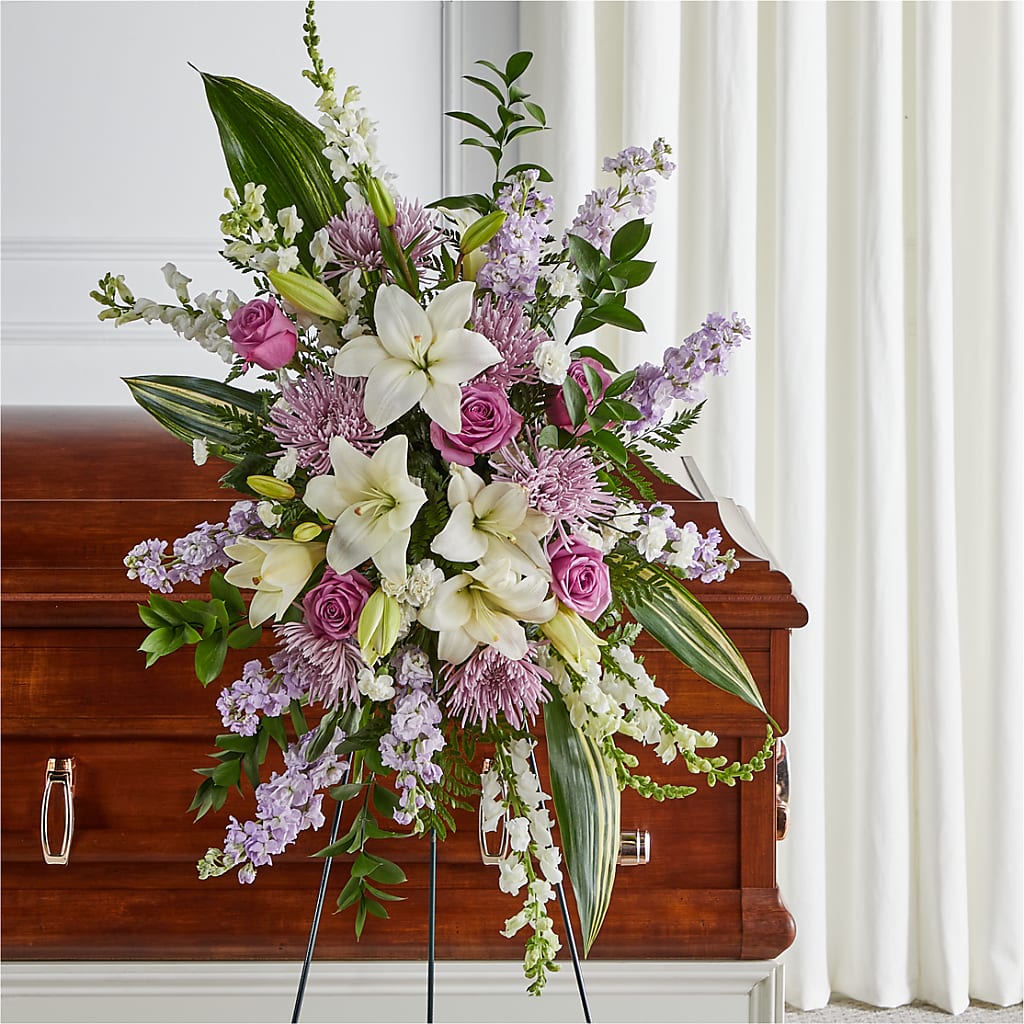 Grateful Hearts Standing Spray – Rhonda Wolke Designs, Ottawa OH
