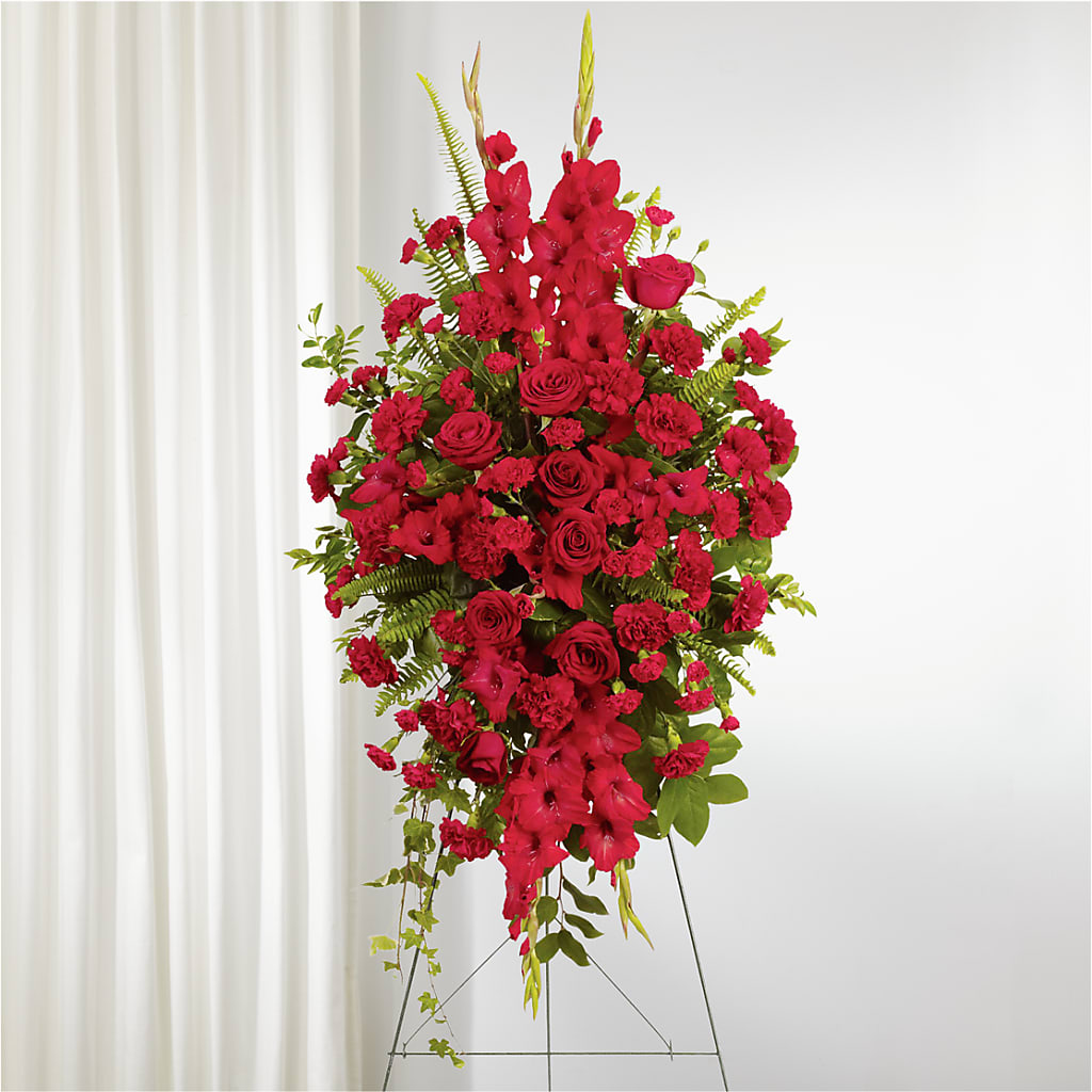 From the Heart Standing Spray – Rhonda Wolke Designs, Ottawa OH