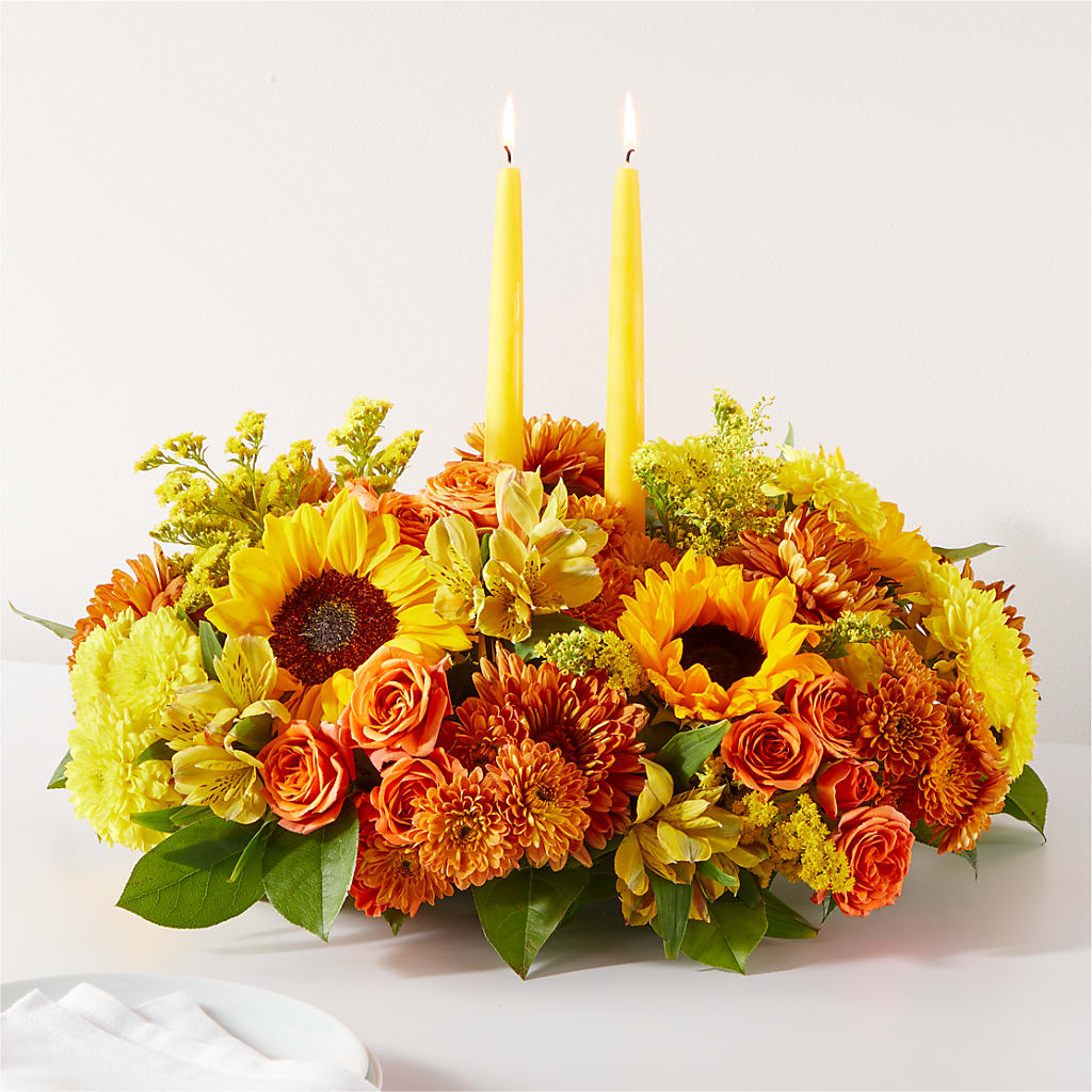 Autumn Harmony Centerpiece – Rhonda Wolke Designs, Ottawa OH