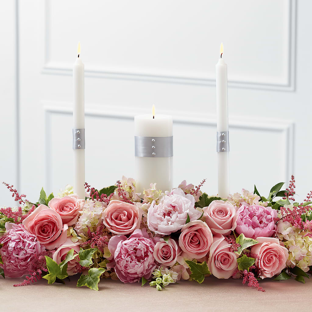 Worldwide Romance Unity Candle Arrangement – Rhonda Wolke Designs, Ottawa OH