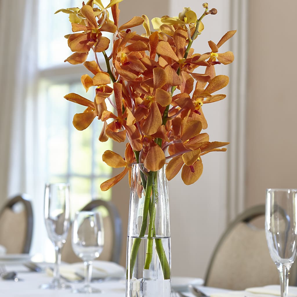 Orange Mokara Bud Vase – Rhonda Wolke Designs, Ottawa OH
