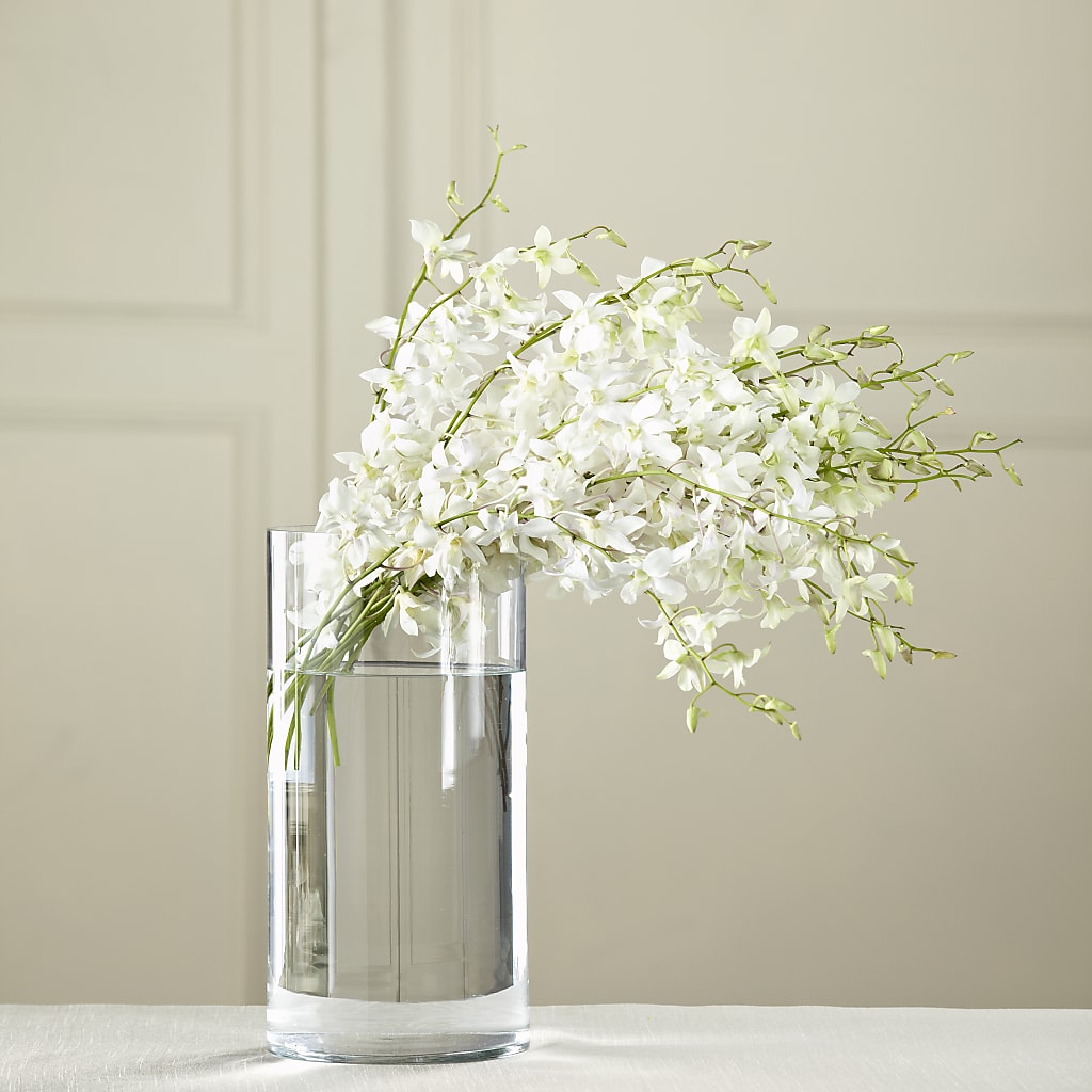 White Dendrobium Bouquet – Rhonda Wolke Designs, Ottawa OH