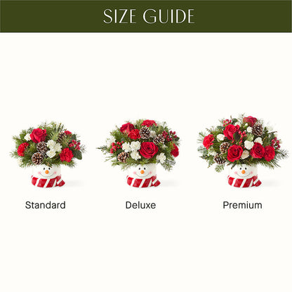 Jolly Snowman Bouquet –  Rhonda Wolke Designs, Ottawa OH
