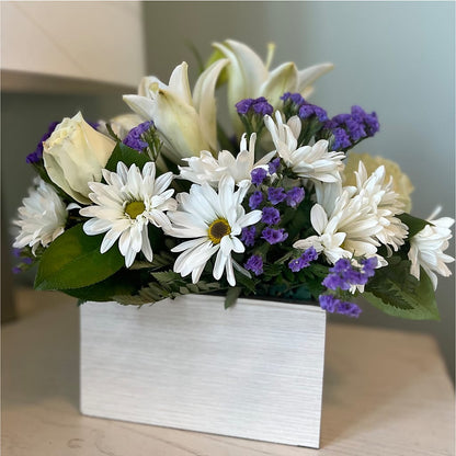 Beyond Blue Box Bouquet –  Rhonda Wolke Designs, Ottawa OH
