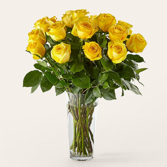 Long Stem Yellow Rose Bouquet –  Rhonda Wolke Designs, Ottawa OH