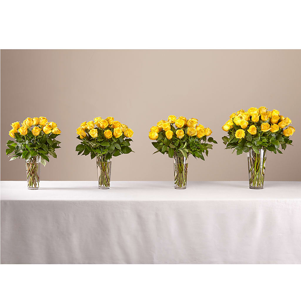 Long Stem Yellow Rose Bouquet –  Rhonda Wolke Designs, Ottawa OH