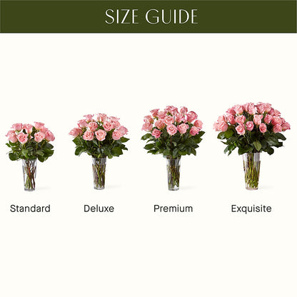 Long Stem Pink Rose Bouquet –  Rhonda Wolke Designs, Ottawa OH