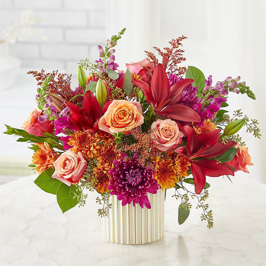 Burgundy Landscape Bouquet –  Rhonda Wolke Designs, Ottawa OH