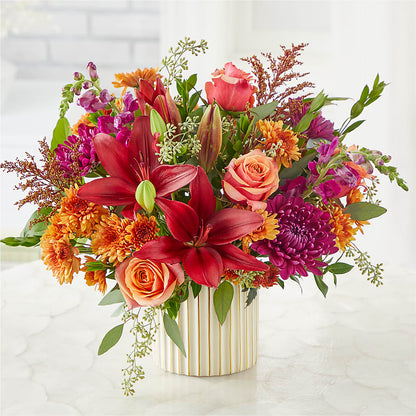Burgundy Landscape Bouquet –  Rhonda Wolke Designs, Ottawa OH
