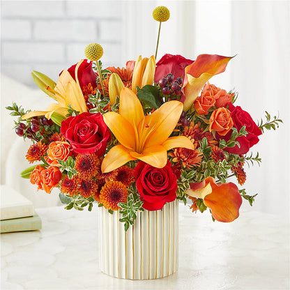 Scarlet Skies Bouquet –  Rhonda Wolke Designs, Ottawa OH