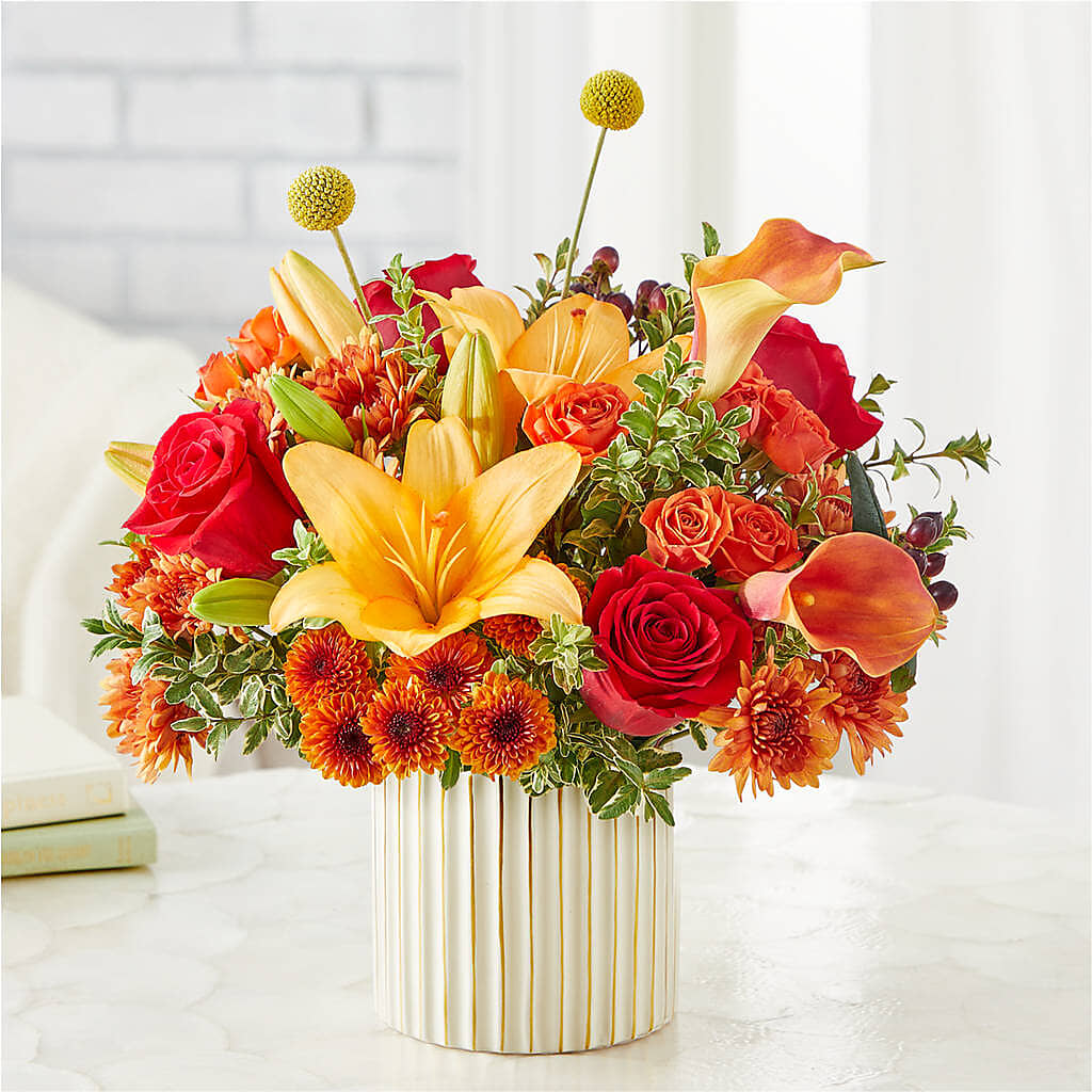 Scarlet Skies Bouquet –  Rhonda Wolke Designs, Ottawa OH