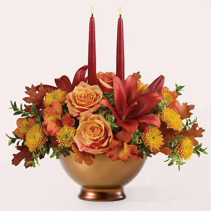Harvest Table Centerpiece –  Rhonda Wolke Designs, Ottawa OH