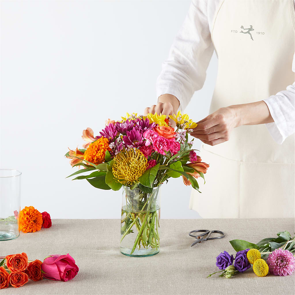 Feast of Color – A Florist Original –  Rhonda Wolke Designs, Ottawa OH