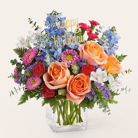 Birthday Bash Bouquet –  Rhonda Wolke Designs, Ottawa OH