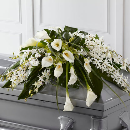 Angel Wings Casket Spray –  Rhonda Wolke Designs, Ottawa OH