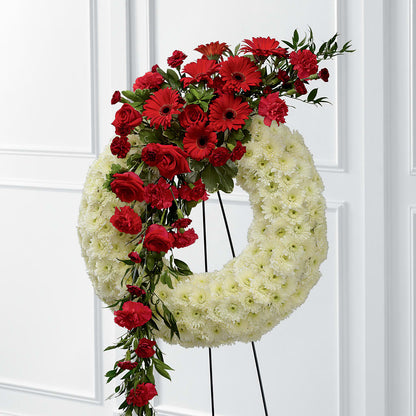 Graceful Tribute Wreath –  Rhonda Wolke Designs, Ottawa OH