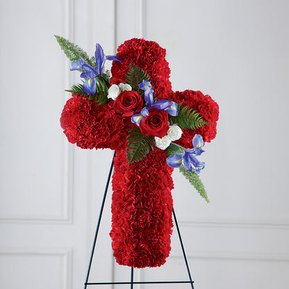 Faithful Hero Floral Cross –  Rhonda Wolke Designs, Ottawa OH