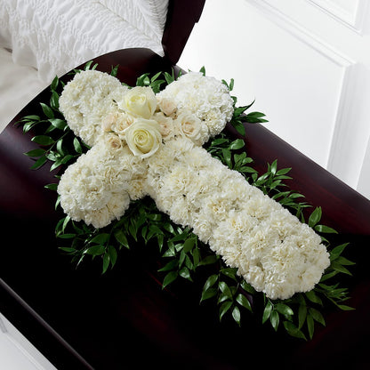 Peaceful Memories Casket Spray (Standard) –  Rhonda Wolke Designs, Ottawa OH