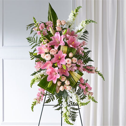 Elegant Embrace Standing Spray –  Rhonda Wolke Designs, Ottawa OH