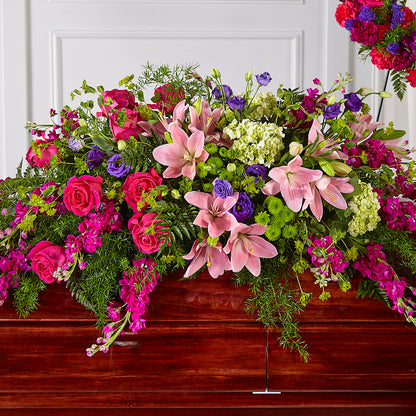 Radiant Tribute Casket Spray –  Rhonda Wolke Designs, Ottawa OH