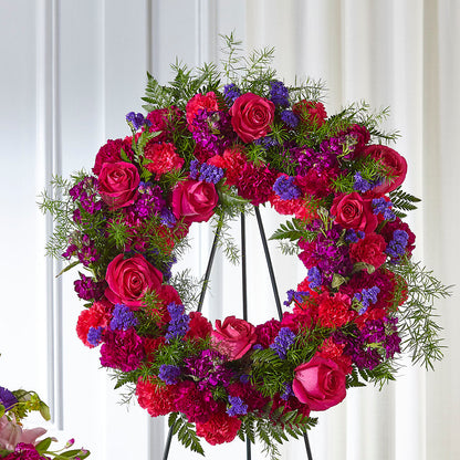 Calming Colors Wreath –  Rhonda Wolke Designs, Ottawa OH