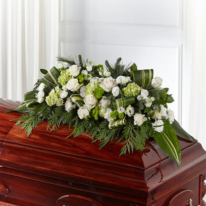 Hopeful Gesture Casket Spray –  Rhonda Wolke Designs, Ottawa OH