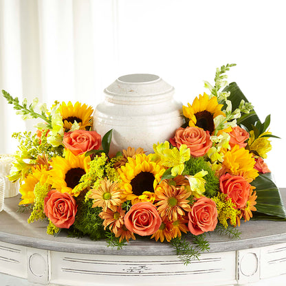 Faithful Sunflower Cremation Adornment –  Rhonda Wolke Designs, Ottawa OH