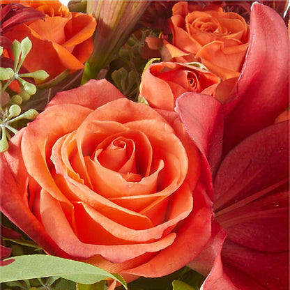 Crimson Leaves Bouquet –  Rhonda Wolke Designs, Ottawa OH