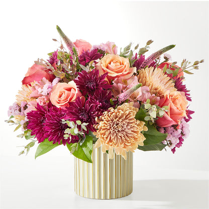 Berry Cobbler Bouquet with Ivory Vase –  Rhonda Wolke Designs, Ottawa OH
