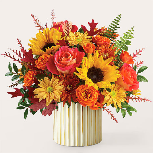 Fall Campfire Bouquet –  Rhonda Wolke Designs, Ottawa OH