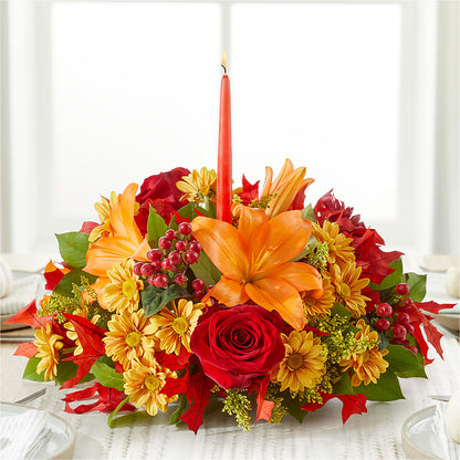 Autumn's Embrace Centerpiece –  Rhonda Wolke Designs, Ottawa OH