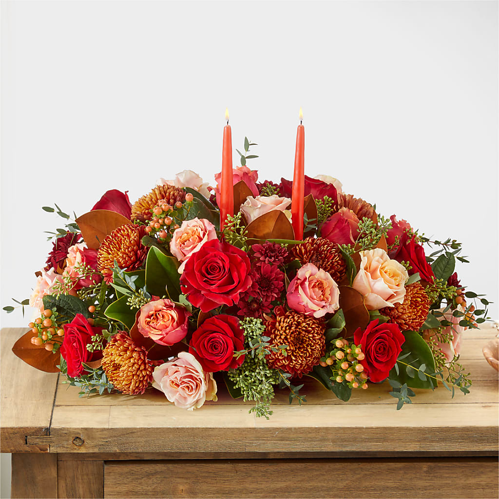 Gather Near Centerpiece –  Rhonda Wolke Designs, Ottawa OH