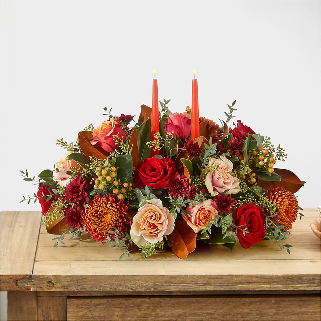 Gather Near Centerpiece –  Rhonda Wolke Designs, Ottawa OH