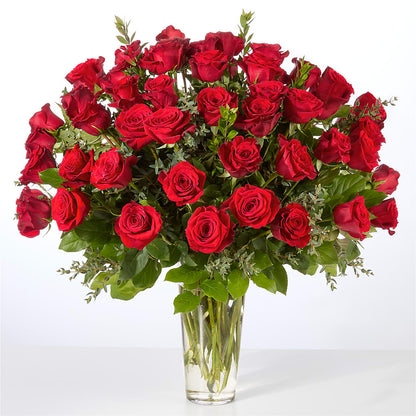 Forever Yours Fifty Stem Red Rose Bouquet –  Rhonda Wolke Designs, Ottawa OH